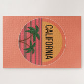 California Cute Design Gift Ideeën Sunset Palms Legpuzzel (Horizontaal)