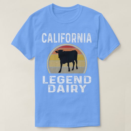 California Dairy Farmer Legend Dairy Koe Cattle Fu T-shirt (Design voorkant)