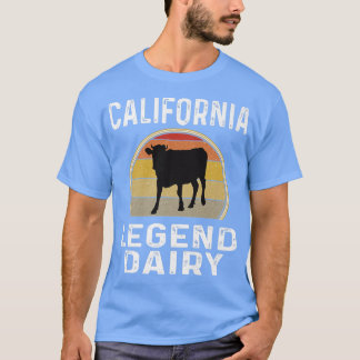 California Dairy Farmer Legend Dairy Koe Cattle Fu T-shirt