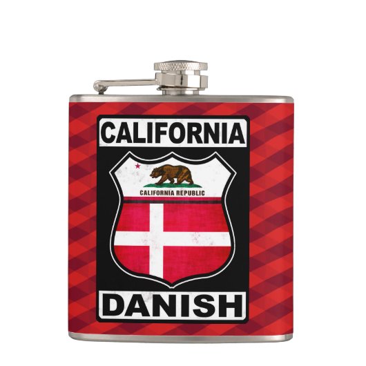 California Danish Hipflask Heupfles (Voorkant)
