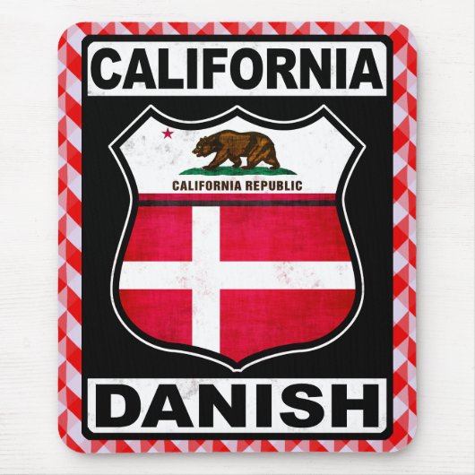California Danish Mousemat Muismat (Voorkant)