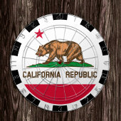 California Dartboard USA & California Flag/game Dartbord