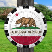 California Dartboard USA & California Flag/game Dartbord