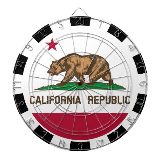 California Dartboard USA & California Flag/game Dartbord (Voorkant)