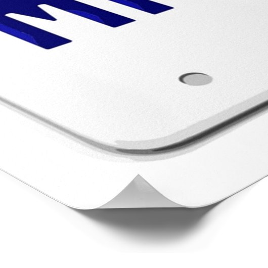 California de heer Wolf License bord Poster (Hoek)