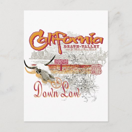 California Death Valley Briefkaart (Voorkant)