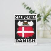 California, Deens Amerikaans Briefkaart (Staand voorkant)