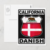 California, Deens Amerikaans Briefkaart (Voorkant / Achterkant)
