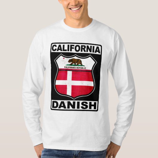 California, Deens Amerikaans T-shirt (Voorkant)