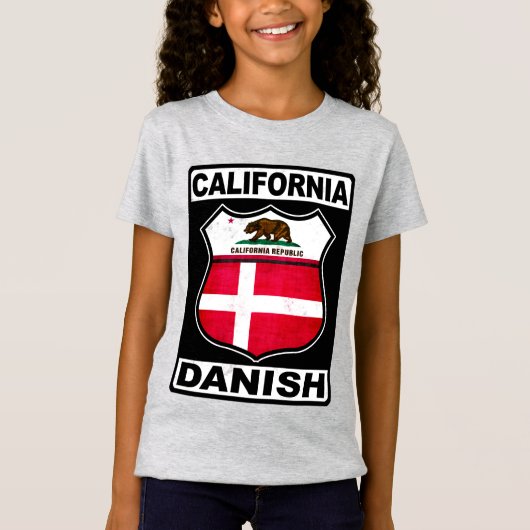 California, Deens Amerikaans T-shirt (Voorkant)
