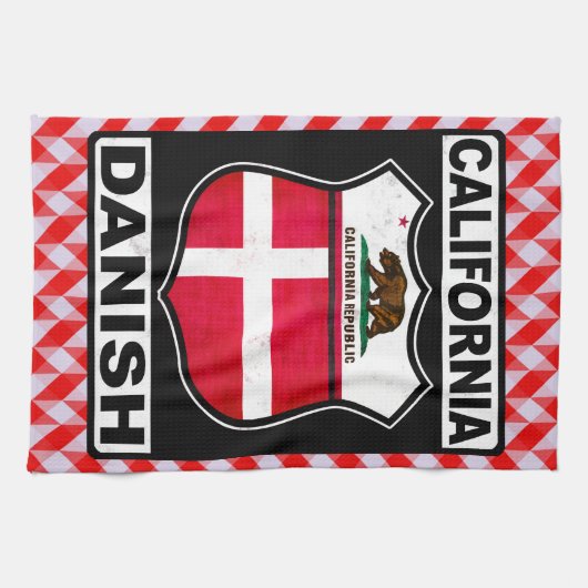 California, Deens Amerikaans Theedoek (Horizontaal)