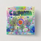 California Deep Dream Button (Voorkant)