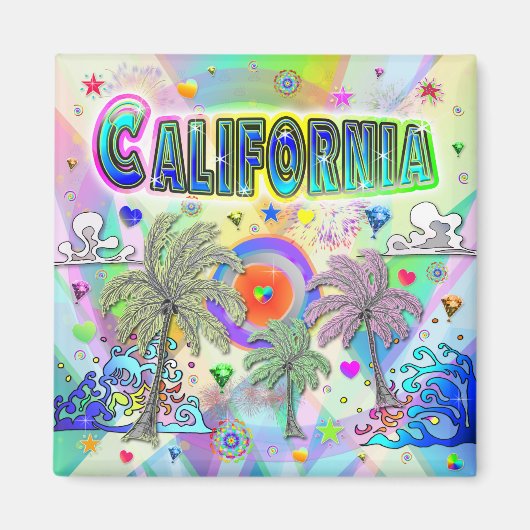 California Deep Dream Magnet (Voorkant)