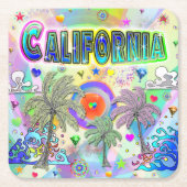 California Deep Dream Onderzetter (Voorkant)