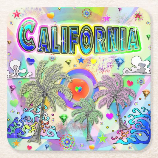 California Deep Dream Onderzetter (Voorkant)