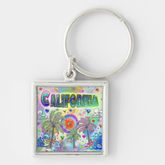 California Deep Dream Sleutelhanger (Voorkant)