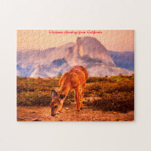 California Deer.kerstgroeten Legpuzzel