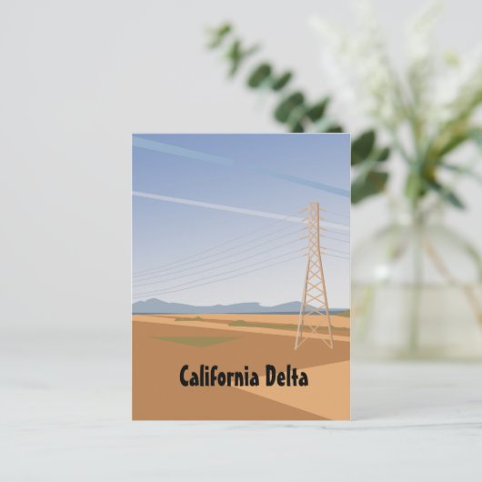California Delta briefkaart (Staand voorkant)