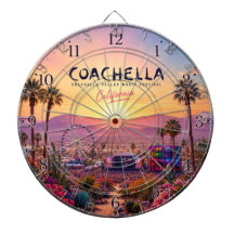 California Desert Music Festival Sunset Palm Trees
