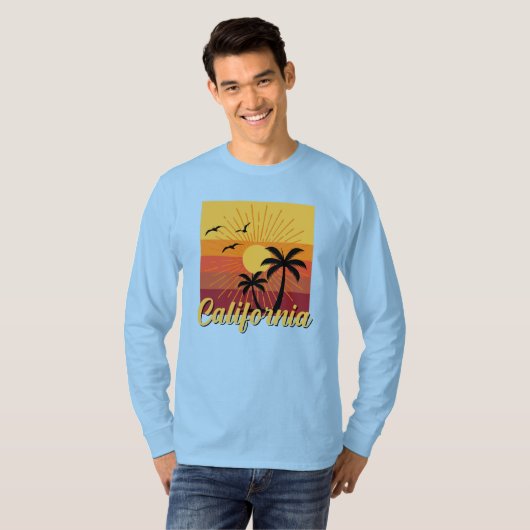 California Design - Basic T-shirt met lange mouwen (Voorkant volledig)