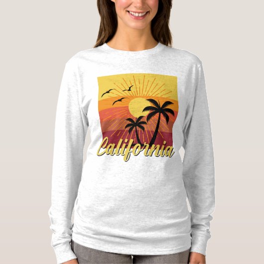 California Design - Basic T-shirt met lange mouwen (Voorkant)