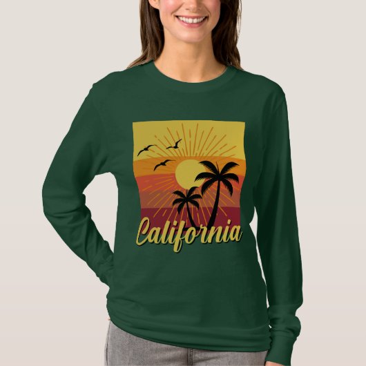 California Design - Basic T-shirt met lange mouwen (Voorkant)