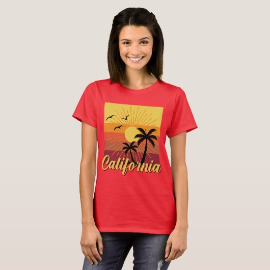 California Design - T-shirt voor dames (Voorkant volledig)