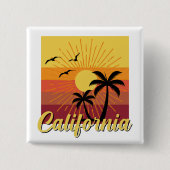 California Design - Vierkante Button (Voorkant)