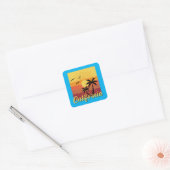 California Design - Vierkante Stickers (Envelop)