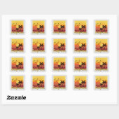 California Design - Vierkante Stickers (Vel)