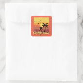 California Design - Vierkante Stickers (Tas)