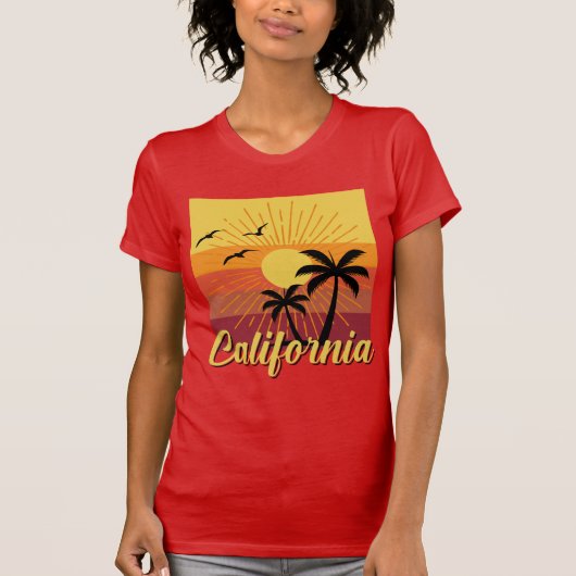 California Design - Vrouwen Bella+Canvas Slim Fit T-shirt (Voorkant)