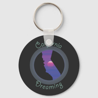 California Dreaming aangepaste sleutelhanger