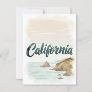 California Dreaming Briefkaart – Vintage Travel Vi