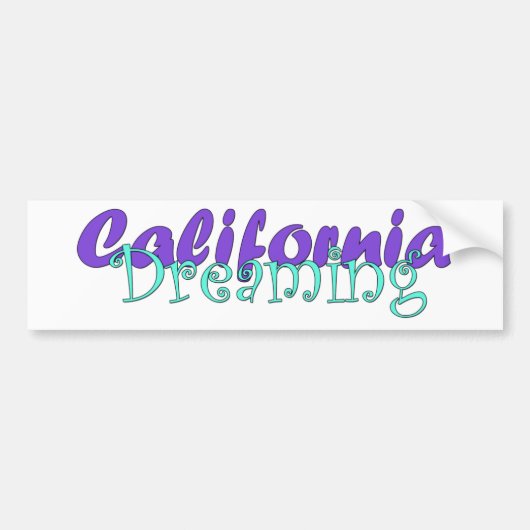 California Dreaming Bumpersticker (Voorkant)