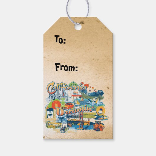 California Dreaming Cadeaulabel (Voorkant)
