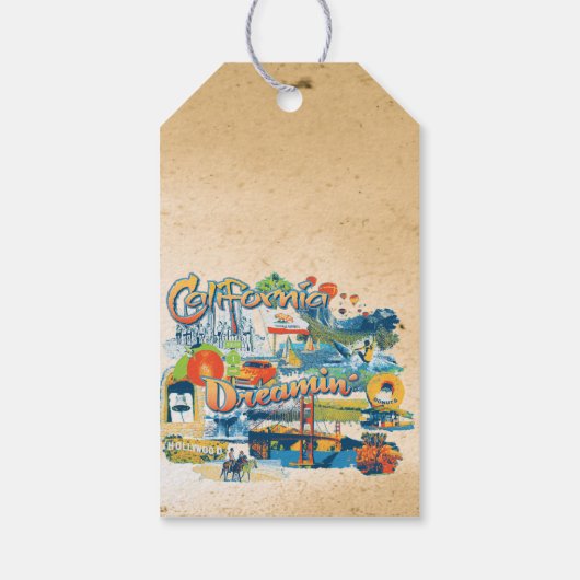 California Dreaming Cadeaulabel (Achterkant)