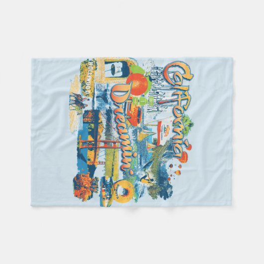 California Dreaming Fleece Deken (Voorkant (Horizontaal))