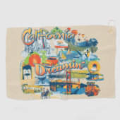 California Dreaming Golfhanddoek (Horizontaal)