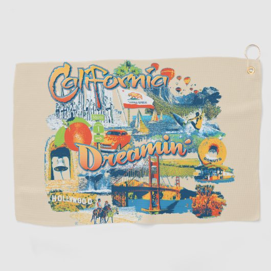 California Dreaming Golfhanddoek (Horizontaal)