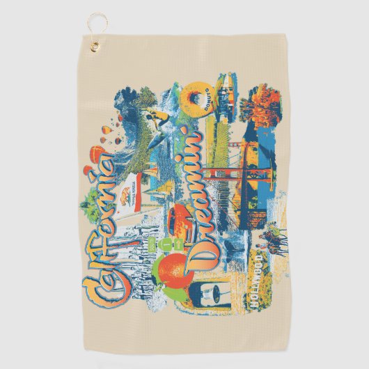 California Dreaming Golfhanddoek (Voorkant)