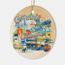 California Dreaming Keramisch Ornament