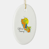 California Dreaming Keramisch Ornament (Rechts)