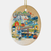 California Dreaming Keramisch Ornament (Rechts)