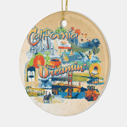 California Dreaming Keramisch Ornament (Links)