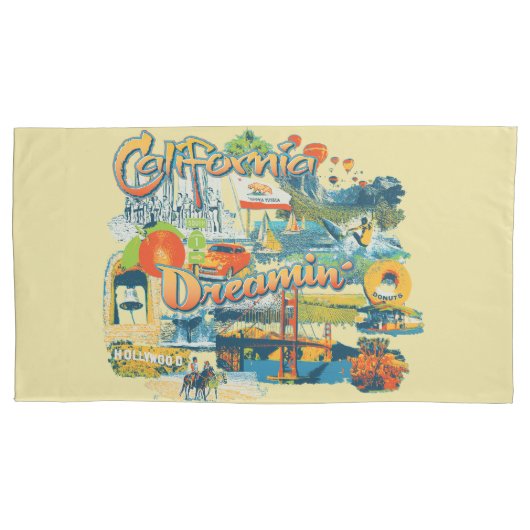 California Dreaming Kussensloop (Voorkant-Links)