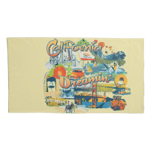 California Dreaming Kussensloop (Achterkant-Rechts)