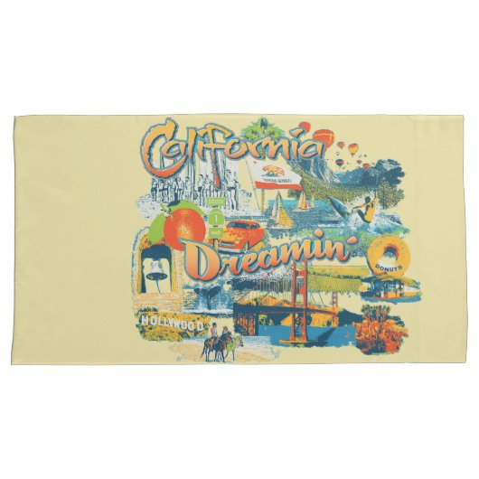 California Dreaming Kussensloop (Voorkant-Rechts)