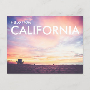California Dreaming, Manhattan Beach op Sunset Briefkaart