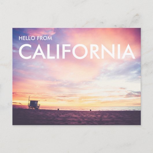 California Dreaming, Manhattan Beach op Sunset Briefkaart (Voorkant)